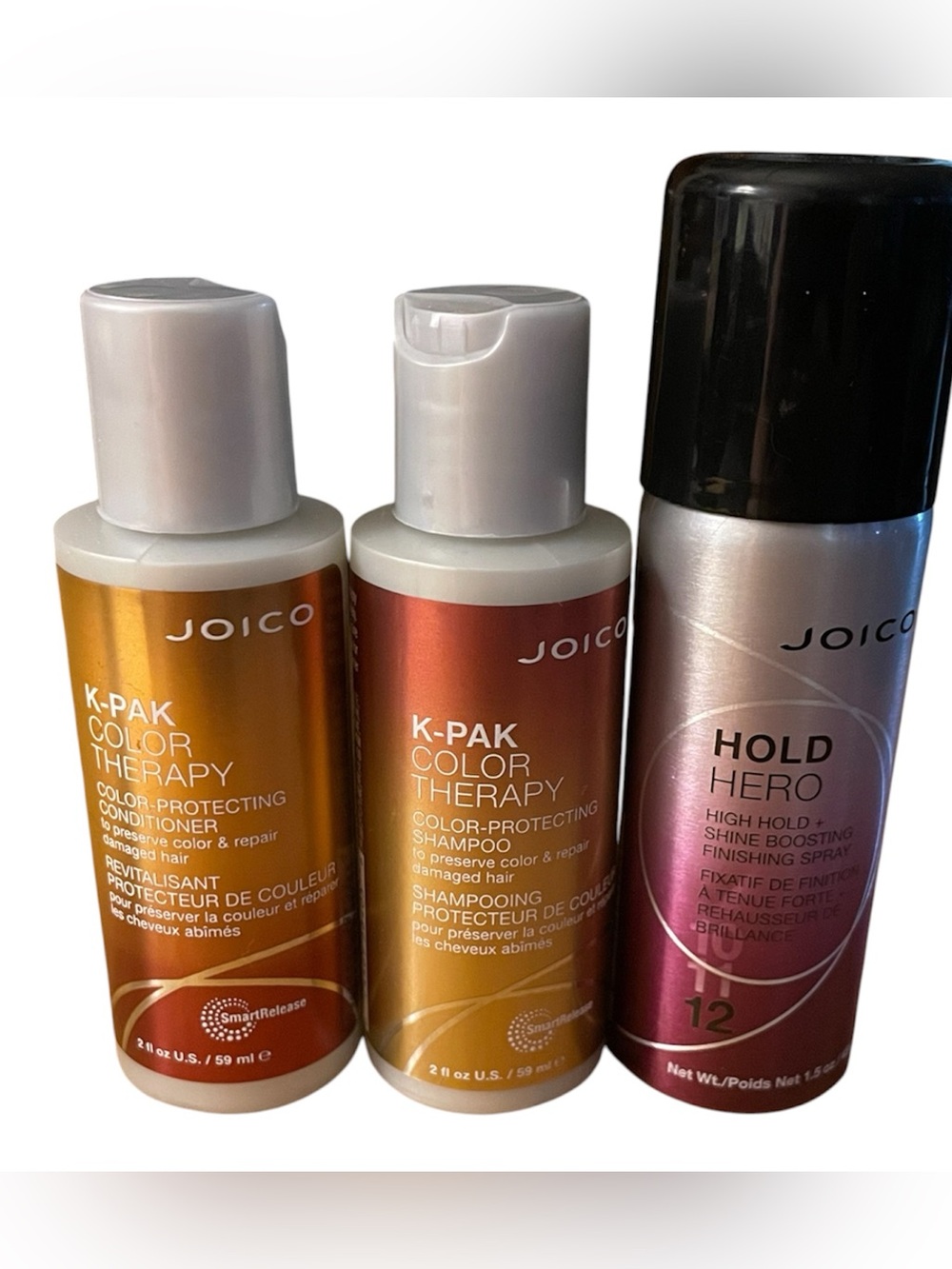 Joico K-PAK Color Therapy Shampoo, Conditioner & hair spray set. NWT!